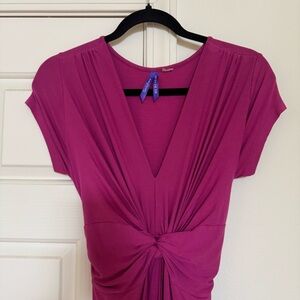 Seraphine - Maternity Pink Knot Dress, Size US 6